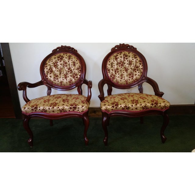 Carlton McLendon Furniture Co. Victorian Chairs A Pair Chairish