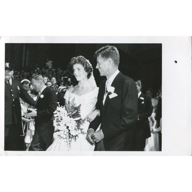 Wedding John F. Kennedy & Jacqueline Kennedy - Official Press, 1953 For Sale - Image 3 of 3
