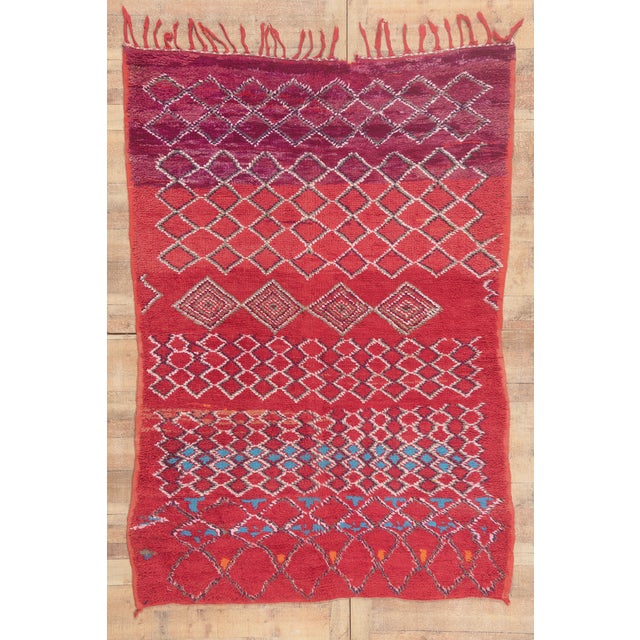 Vintage Beni M'Guild Moroccan Rug, 06'02 X 08'11 For Sale - Image 10 of 10