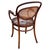 1900 - 1909 Late Victorian Bent Oak & Cane Nr. 8256 Armchair Attributed to DLG Thonet For Sale - Image 5 of 8