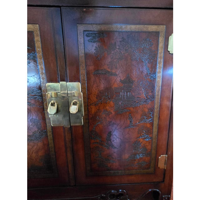 Wood Ming Treasures Vintage Credenza For Sale - Image 7 of 15