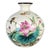 Vintage Chinese Crackle Glaze Famille Rose "Lotus & Koi" Vase With Stand - 17cm For Sale
