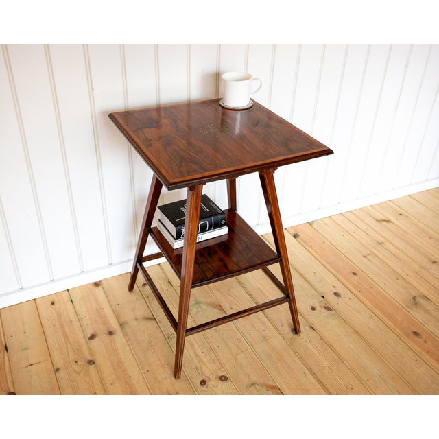 1900 - 1909 Antique Early 20th Century Edwardian Rosewood Side Table, 1900s For Sale - Image 5 of 18