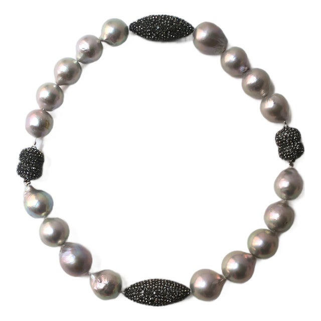 Baroque Pearl Necklace & Bracelets, Convertible, Circa 2000s For Sale