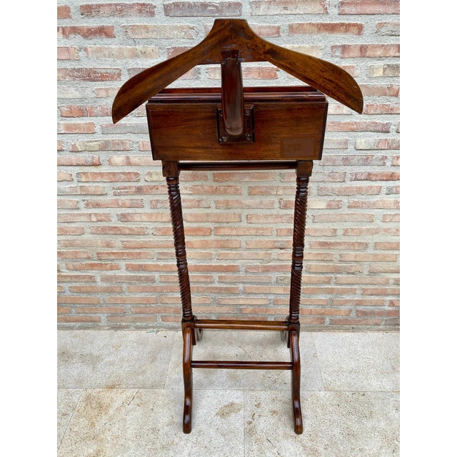 Mid-Century Gentlemens Valet with Two Drawers, 1950s For Sale - Image 17 of 18