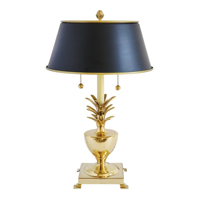 Vintage Frederick Cooper Style Pineapple Form Table Lamp For Sale