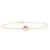 English Style Natural Ruby Diamond Delicate Chain Bracelet in Solid 14k Gold For Sale - Image 10 of 17