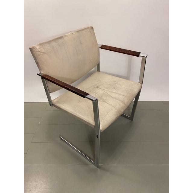 Modern Leather Armchair by Fabricius & Kastholm for Kill International, 1960s For Sale - Image 3 of 15