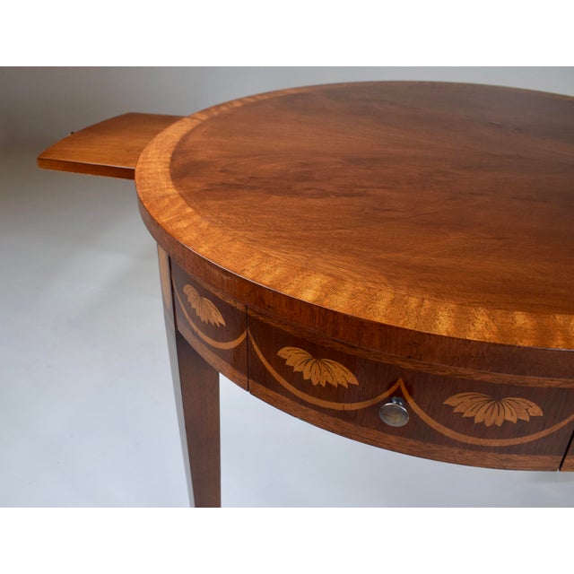 Baker Furniture Federal Style Mahogany Occasional Tables With Inlay For Sale - Image 11 of 11