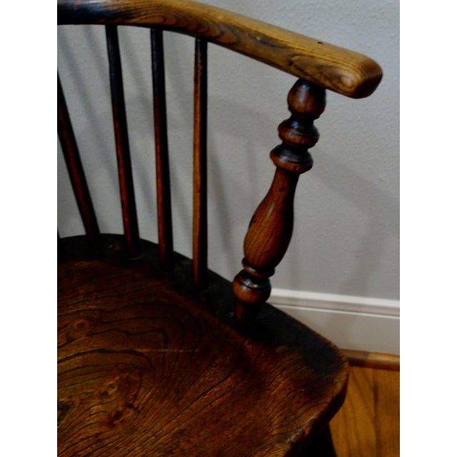 19th-Century English Pierced Slat Crinoline Windsor Chair For Sale - Image 9 of 12