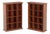 Modern Cherry Finish Pigeon Hole Bookcases, Pair For Sale