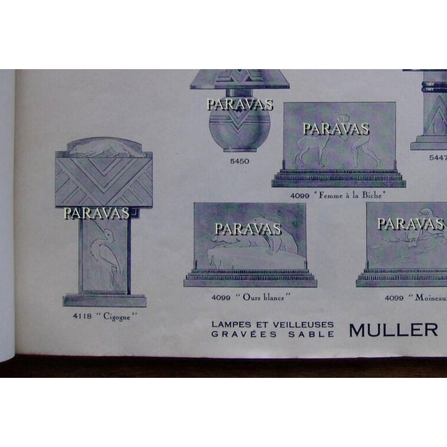 1920s French Art Deco Lamp by Muller Freres - France For Sale - Image 16 of 18