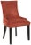 19''H Dining Chair in Brass nailheads in Rust & Espresso - a Pair For Sale - Image 4 of 8