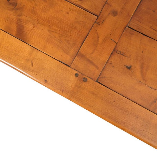 Rustic Dining Table in Cherry and Oak Wood, France, 1750s For Sale - Image 4 of 10