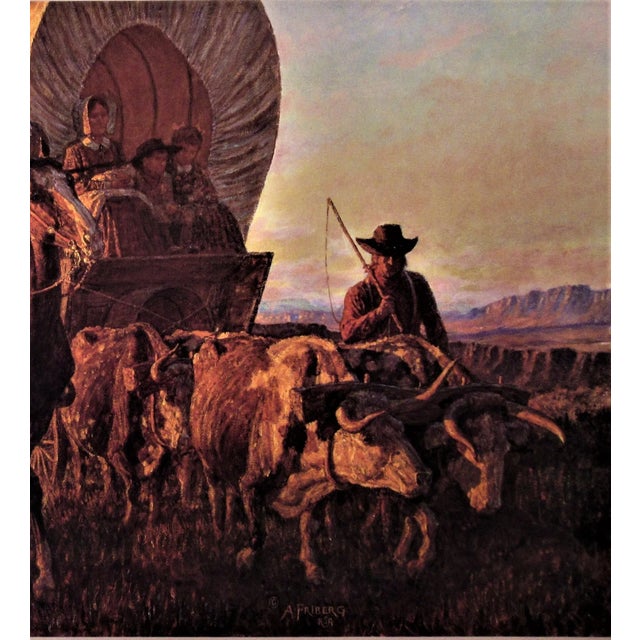 Arnold Friberg, The Long Trail West, Circa 1980 For Sale - Image 4 of 11