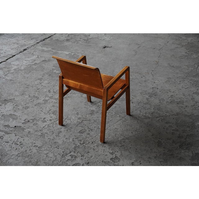 Brown 403 Hallway Chair by Alvar Aalto for Artek, Finland, 1950s For Sale - Image 8 of 9