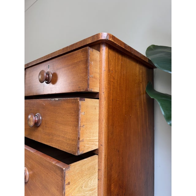 Large Antique Mahogany and Oak Chest of Drawers For Sale - Image 11 of 13