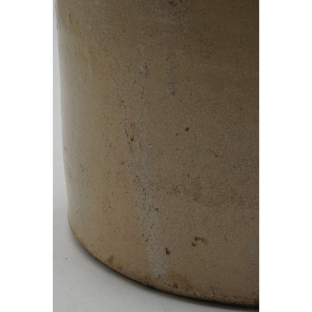 Ceramic Antique A. Pirola Blue Stoneware Crock Jug For Sale - Image 7 of 10