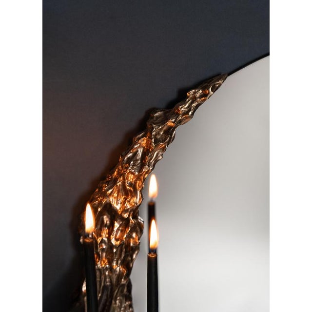 People VIII Mirror in Polished Stainless Steel by William Guillon For Sale - Image 6 of 7