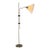 Brass Floor Lamp With Adjustable Swing Arm Danish Mid-Century Modern 1960s For Sale