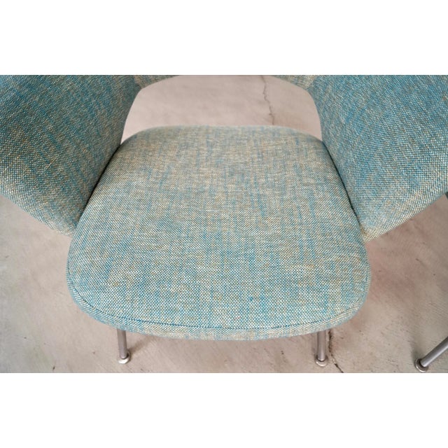 Teal 1960’s Eero Saarinen Executive Armchairs for Knoll - a Pair For Sale - Image 8 of 12