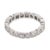 Contemporary Vintage Diamond Platinum Eternity Band, Size 5.5 For Sale - Image 3 of 5