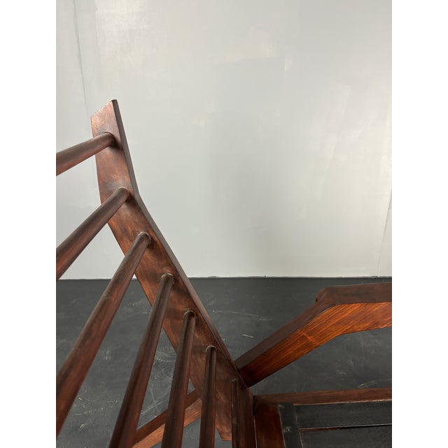 Brown Mid-Century Brazilian Modernist Lounge or Easy Chair by Acacia Gil Borsoi, 1950s For Sale - Image 8 of 18