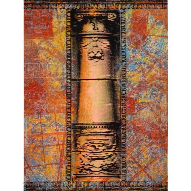 2000 - 2009 Judith Lipnik Perlow Column Series (Large Iv) 2003 Signed Serigraph on Paper For Sale - Image 5 of 6