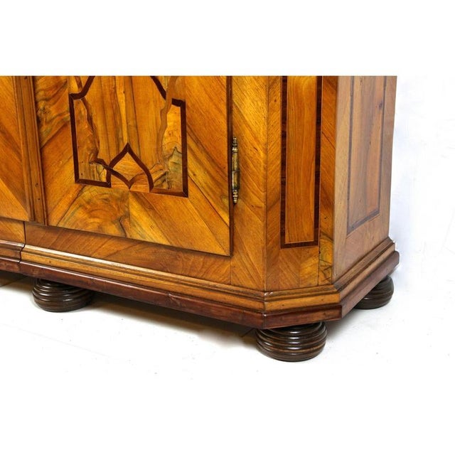 Baroque Cabinet with Inlay Works in Nutwood, Plum and Oak, 1780s For Sale - Image 18 of 18