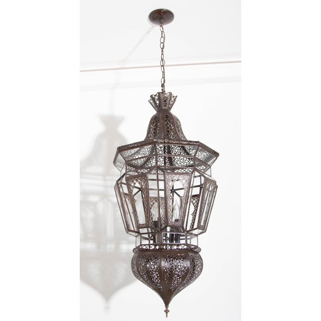 Moroccan Moroccan Moorish Large Hanging Light Fixture For Sale - Image 3 of 12