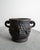 A rare, early and iconic pair of swedish mid century modern / grace cast iron urns with a decorative decor model "bacchus"...