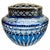 Cobalt Cut-to-Clear Crystal Pique Fleurs Vase with Grille from Val Saint Lambert, 1935 For Sale - Image 11 of 11