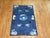 Stunning deep blue and ivory accent full pile condition antique Chinese Peking rug, circa 1920. Measures: 4' x 6'9".
