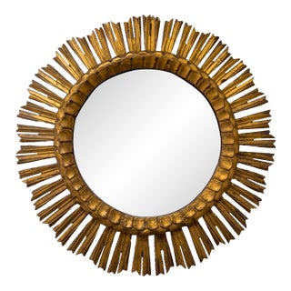 Vintage Sunburst Mirror For Sale