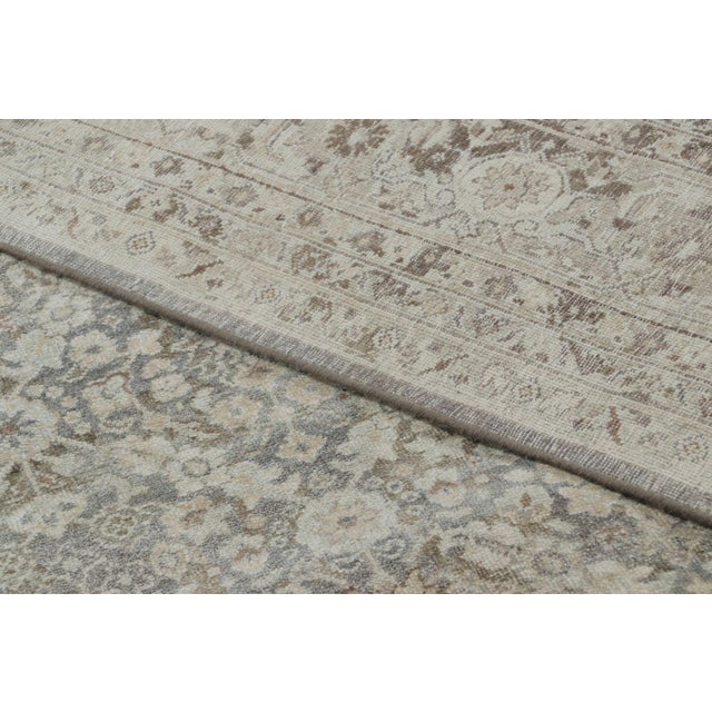 Textile Rug & Kilim’s Persian-Inspired Rug, Floral Patterns in Brown and Gray Tones For Sale - Image 7 of 7