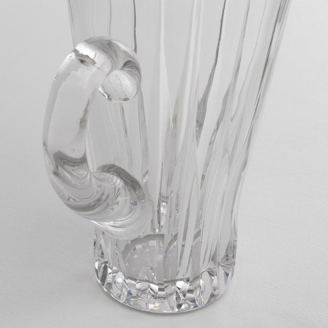 1940s Silver Plate and Crystal Barware Cocktail Martini Pitcher with Stirrer Spoon For Sale In Atlanta - Image 6 of 17