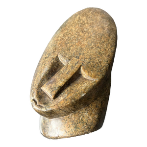 1970s African Art Shona Stone Sculpture Signed 6.5" Tall