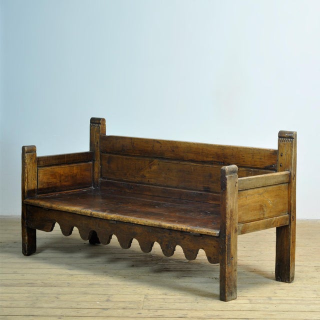 Antique Walnut Bench, Southern France / Northern Spain, 17th-18th Century For Sale - Image 3 of 18