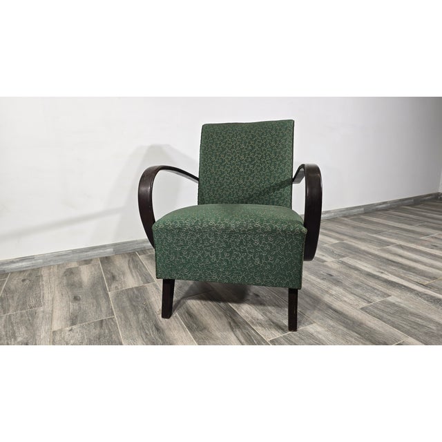 Art Deco Lounge Chair by Jindrich Halabala For Sale - Image 6 of 10