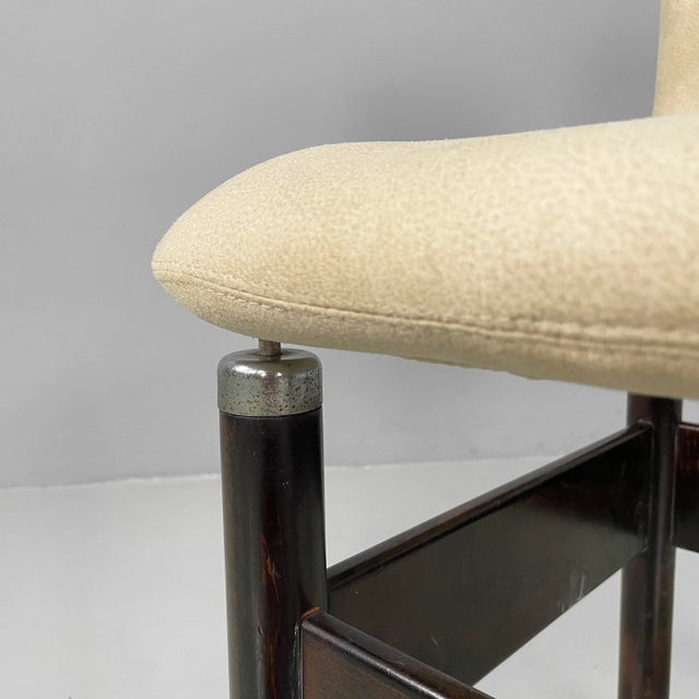 Italian Modern Wood and Metal Chairs by Vittorio Introini for Saporiti, 1960s, Set of 6 For Sale - Image 10 of 15