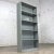 Mid to Late 20th Century Industrial Rustic Distressed Metal Shelving Bookcase or Display Unit For Sale - Image 9 of 12