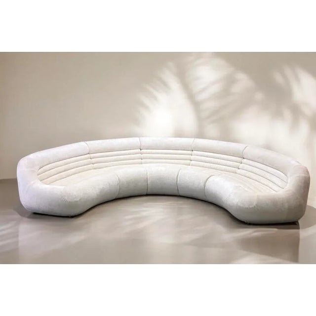 Textile Carrera Modular Sofa by De Pas, Lomazzi and Durbino for BBB Bonacina, 1970s, Set of 5 For Sale - Image 7 of 7