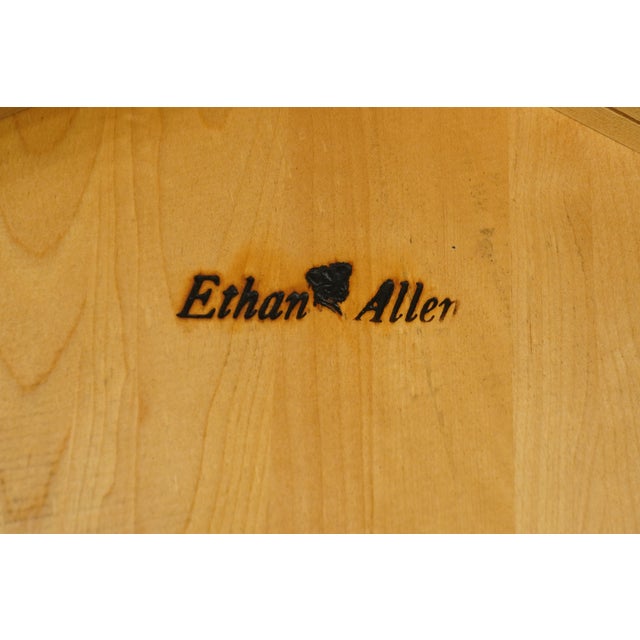Ethan Allen Heirloom Nutmeg Maple Hexagonal Accent End Table 10-8645p For Sale - Image 9 of 10