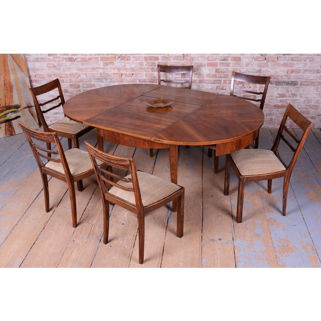 Art Deco Chairs in Walnut, Czech, 1920s, Set of 6 For Sale - Image 13 of 14