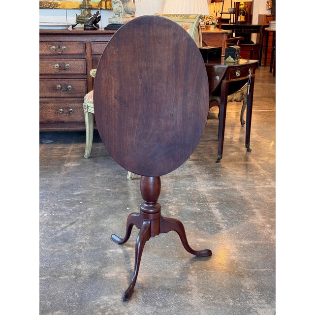 19th Century Oval Tilt-Top Pedestal Table For Sale - Image 10 of 12