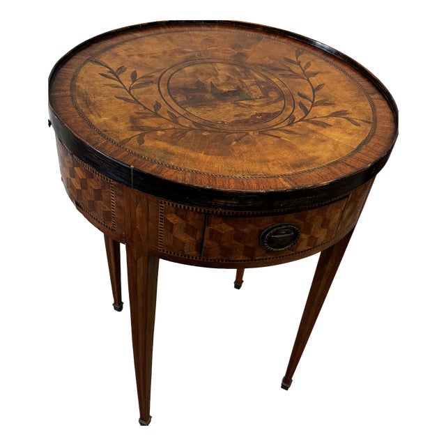 Louis XVI Style Marquetry Game Table, 1900s For Sale