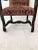 Vintage French Louis XIV Style Throne Carved Open Armchairs Upholstered Seat and Back Excellent Condition For Sale - Image 10 of 17