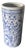 Vintage Chinese Blue and White Porcelain Fish Umbrella Stand For Sale