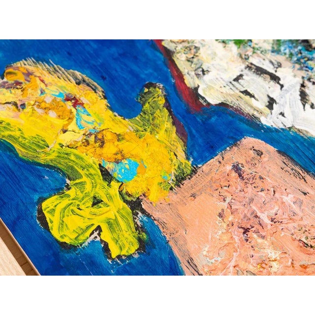 1980s Flying Objects, Oil on Panel, Framed For Sale - Image 5 of 10