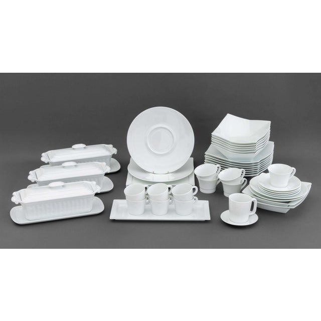 Bernardaud Porcelain Partial Assembled Dinner Service, comprising: (6) six serving bowls, (7) seven dinner plates, (2)...